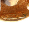Chanel CC Gold Plated and Strass Round Clip On Earrings Secondhand