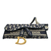Dior Oblique Canvas Embroidered Saddle Slim Belt Pouch Secondhand