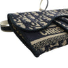Dior Oblique Canvas Embroidered Saddle Slim Belt Pouch Secondhand