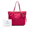 Prada Saffiano Trimmed Tessuto Tote Secondhand