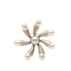 Chanel Gold Plated Faux Pearl Flower Brooch Secondhand