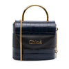 Chloé Croc Embossed Leather Aby Lock Satchel Secondhand