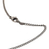 Chanel CC Silver Plated Quilted Dog Tag Pendant Necklace Secondhand