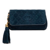 Chanel CC Suede Tassel Clutch Secondhand
