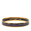 Hermès Narrow Horse Horseshoe Cloisonne Enamel Bangle 62 Secondhand