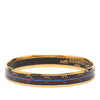 Hermès Narrow Horse Horseshoe Cloisonne Enamel Bangle 62 Secondhand