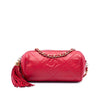 Chanel Mini Quilted Lambskin Tassel Barrel Crossbody Secondhand