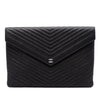 Chanel Large Chevron Caviar Statement Envelope Clutch Secondhand