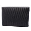 Chanel Large Chevron Caviar Statement Envelope Clutch Secondhand