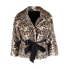 Secondhand Collection Privée Leopard Pattern Fur Jacket 