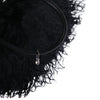 Secondhand Roberto Cavalli Black Mongolian Fur Statement Tote Bag