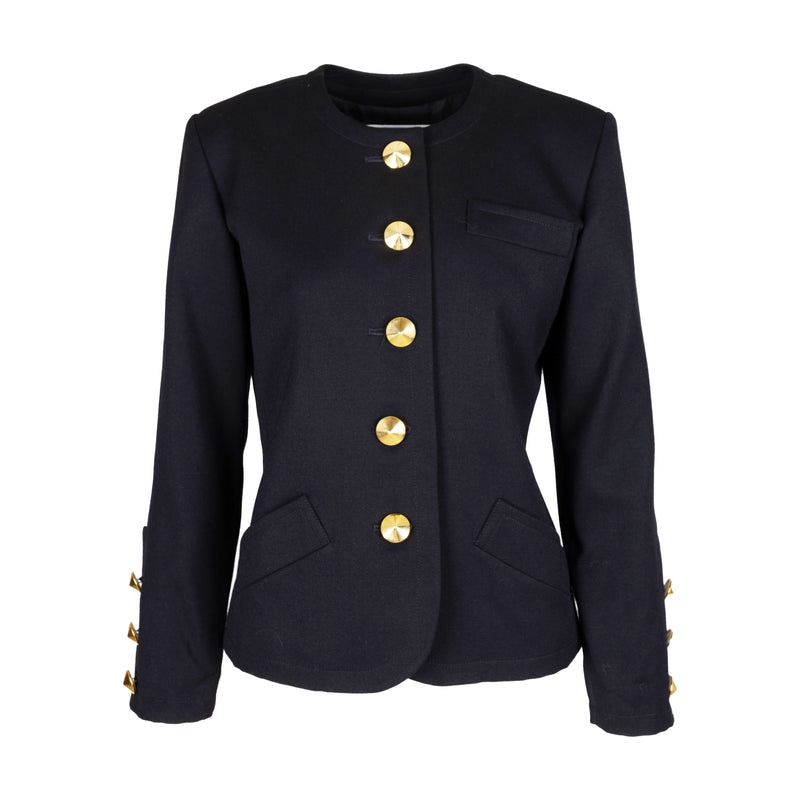 Secondhand Yves Saint Laurent Variation Wool Jacket with Buttons