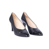 Secondhand Chanel Black Leather CC Cap-Toe Pumps