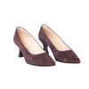 Secondhand Chanel Chocolate Brown Suede CC Pumps - '90s