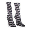 Secondhand Balenciaga Monogram Logo-Print Stretch Sock Boots