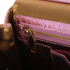 Secondhand Dolce & Gabbana Small Miss Sicily Metallic Pink Python Top-Handle Bag