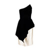 Secondhand Lanvin Velvet and Silk Peplum Dress