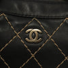 Chanel Surpique Boston Bag Quilted Leather