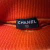 Secondhand Chanel Orange Cashmere Miniskirt - '80s