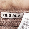 Miu Miu Fox Fur Trimmed Wool Scarf - '10s Second-hand