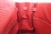 Secondhand Hermes Kelly Handbag Red Clemence with Gold Hardware