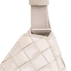 Bottega Veneta Brushed Calfskin Intrecciato Cradle Fold Over Shoulder Bag Secondhand
