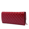 Chanel CC Quilted Patent East West Wallet On Chain Secondhand