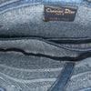 Dior Oblique Embroidered Denim Saddle Bag Secondhand