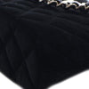 Chanel Quilted Velvet Coco Clutch With Chain Secondhand