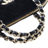 Chanel Quilted Velvet Coco Clutch With Chain Secondhand