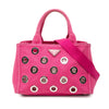 Prada Small Canvas Canapa Grommet Satchel Secondhand