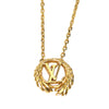 Louis Vuitton Gold Plated Collier LV Angel Necklace Secondhand