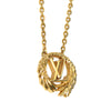 Louis Vuitton Gold Plated Collier LV Angel Necklace Secondhand