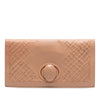 Bottega Veneta Nappa Embossed Intrecciato Turn Lock Clutch Secondhand