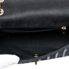 Chanel Chevron Python Embossed Calfskin and Suede Single Flap Secondhand