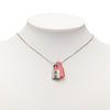 Hermès Palladium Plated and Swift O Kelly Pendant Necklace Secondhand