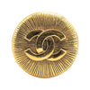 Secondhand Chanel Gold Plated CC Round Brooch
