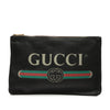 Gucci Leather Logo Clutch Secondhand
