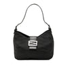 Fendi FF Zebra Print Canvas Shoulder Bag Secondhand