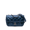 Chanel Mini Quilted Calfskin Coco Pleats Chain Flap Secondhand