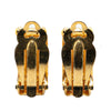 Chanel Gold Plated CC Clip On Earrings Secondhand