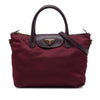 Prada Saffiano Trimmed Tessuto Satchel Secondhand