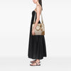 Prada Saffiano Trimmed Canvas Canapa Satchel Secondhand