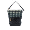 Chanel Quilted Aged Calfskin and Tweed Casual Style Hobo Secondhand
