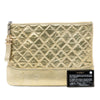 Chanel Medium Quilted Metallic Aged Calfskin Gabrielle O Case Clutch Secondhand