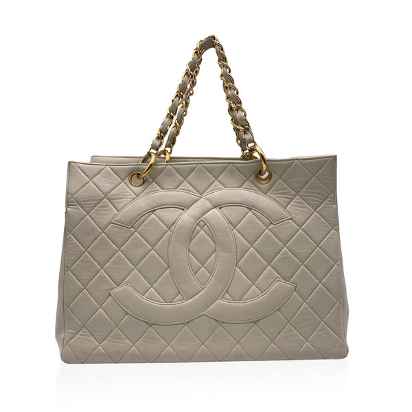 CHANEL, Bags, Sold Chanel Caviar Grand Shopping Tote Gst Beige