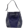 Vince Blue Leather Shoulder Bag - 2000s Second hand