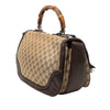 Gucci Large GG Canvas New Bamboo Top Handle Bag Secondhand
