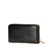Saint Laurent Leather Tiny Cassandre Zip Around Long Wallet Secondhand