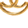 Chanel CC Gold Plated Round Brooch Secondhand